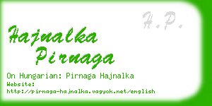 hajnalka pirnaga business card